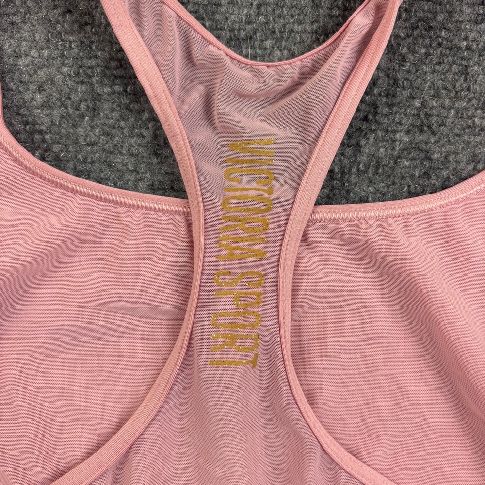VICTORIA SPORT The Player by Victoria’s Secret Pink Racerback Sport Bra size: XL - Picture 3 of 7
